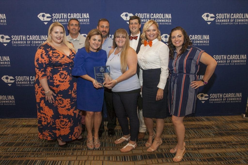 LimRic Heating, Plumbing & Air Ranked Top 10 Best Places to Work in South Carolina