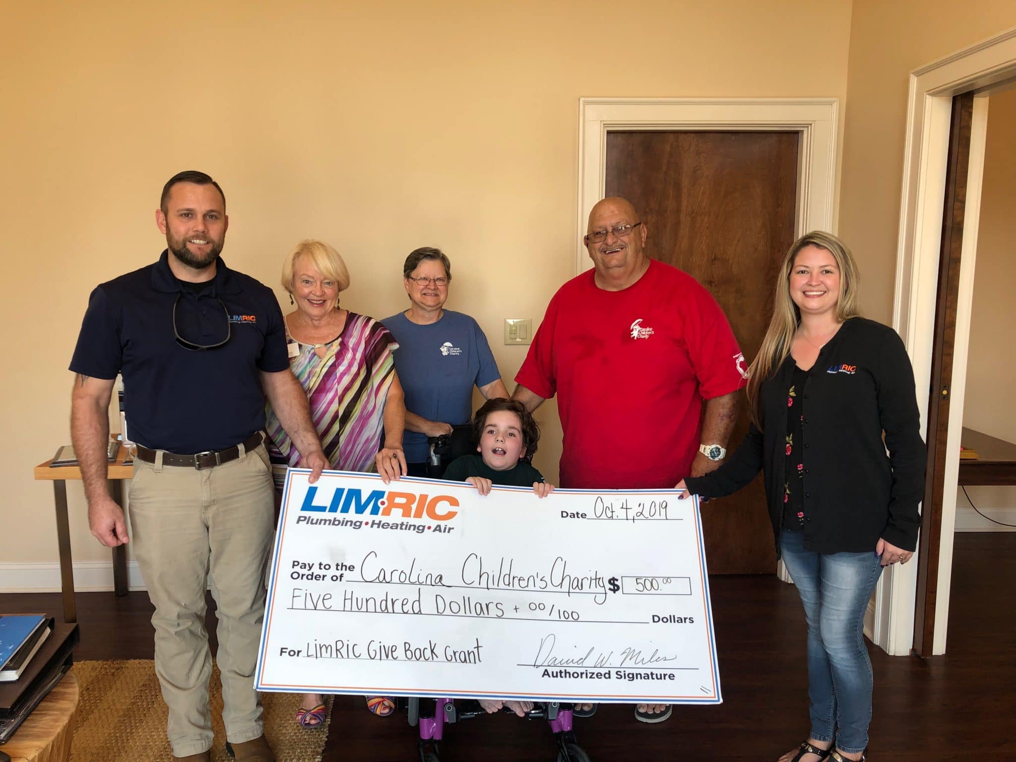 Featured image for “LimRic Plumbing, Heating & Air Donates $2,000 in ‘Give Back Grants’ to Four Local Charleston Charities”