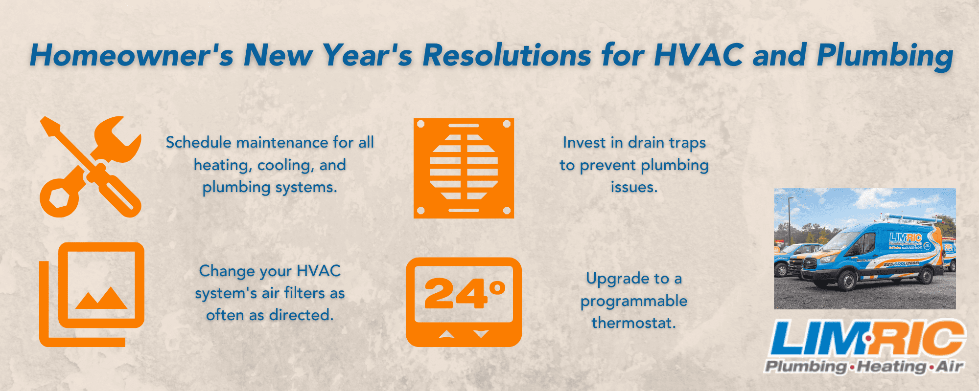 LIMRIC_2020_Infographic-Approved New Year’s Resolutions for Your Heating, Air, and Plumbing Systems