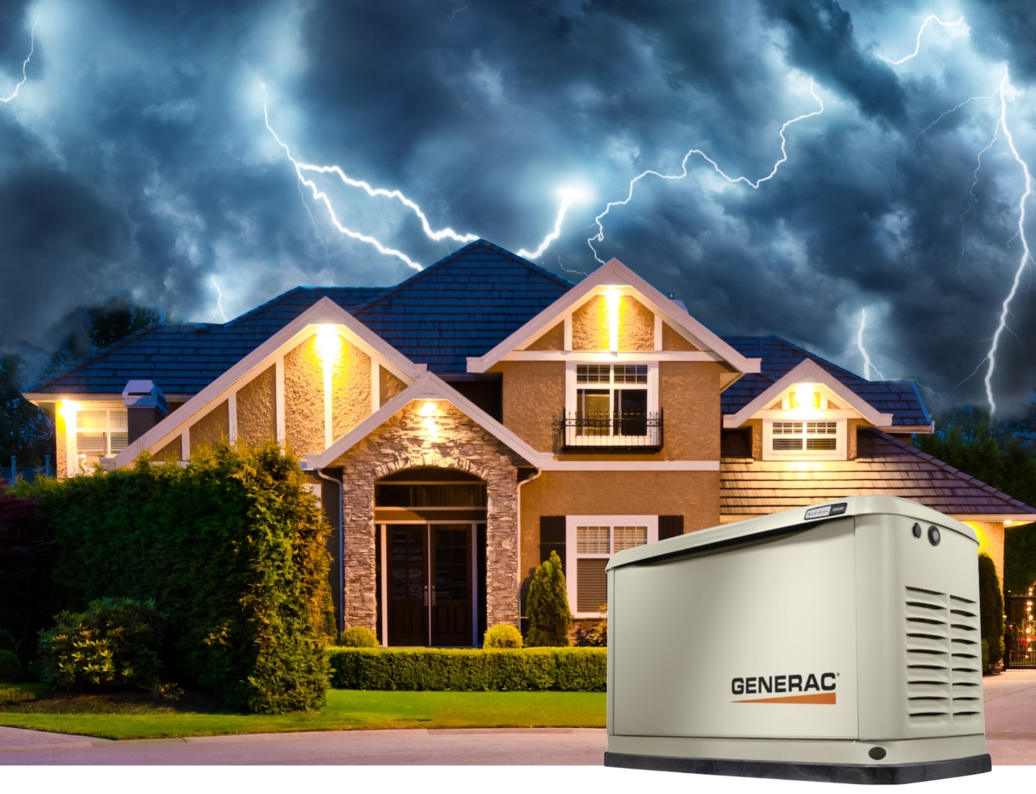 Generator and house